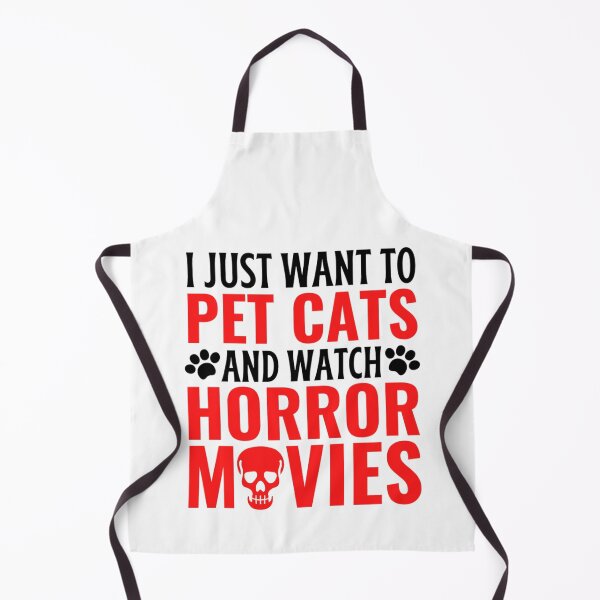 Item preview, I Just Want To Pet Cats And Watch Horror Movies designed and sold by chetan786.