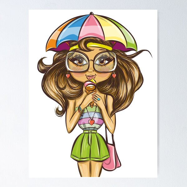 Item preview, Linda chica de verano designed and sold by Derya Çakırsoy.
