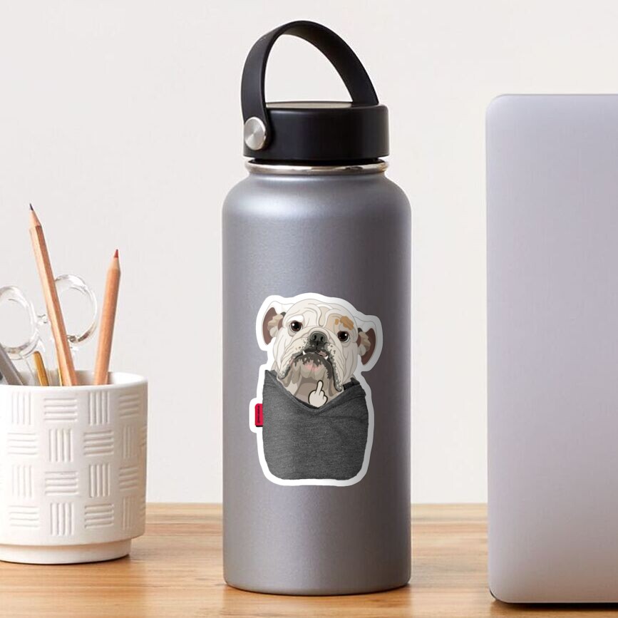 Bulldog FU Pocket Sticker