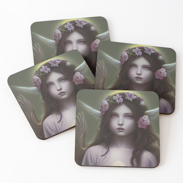 Item preview, Beautiful Vintage Wildflower Angel AI Art designed and sold by Melissa Park.