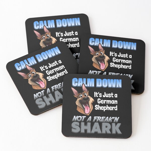 Item preview, Calm down it's a German Shepherd Not a Freak'n Shark designed and sold by polygrafix.