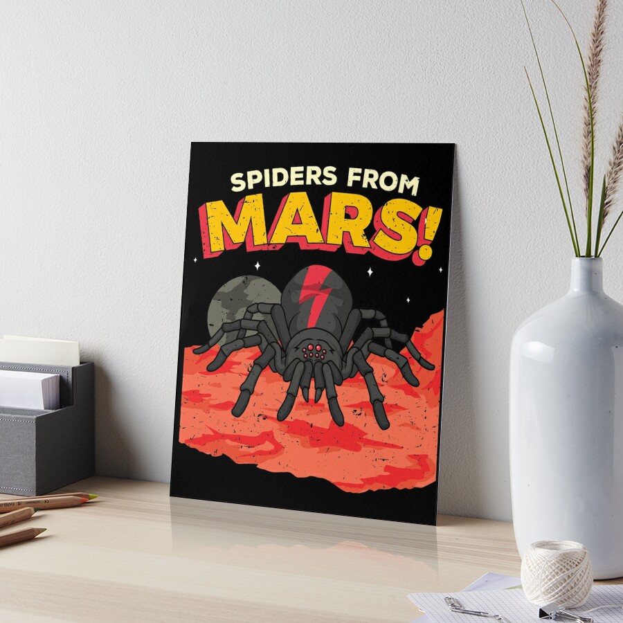 Spiders from Mars Art Print by Drawn for You