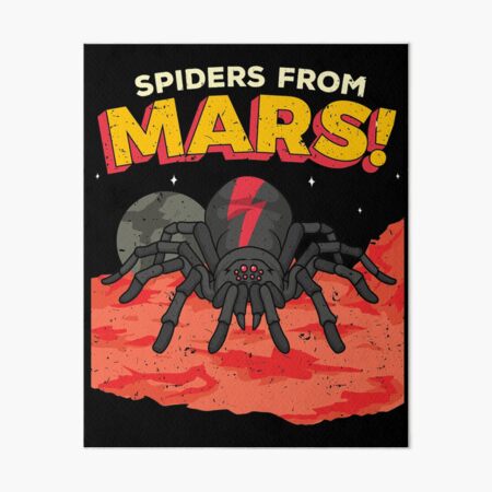 Spiders from Mars Art Print by Drawn for You