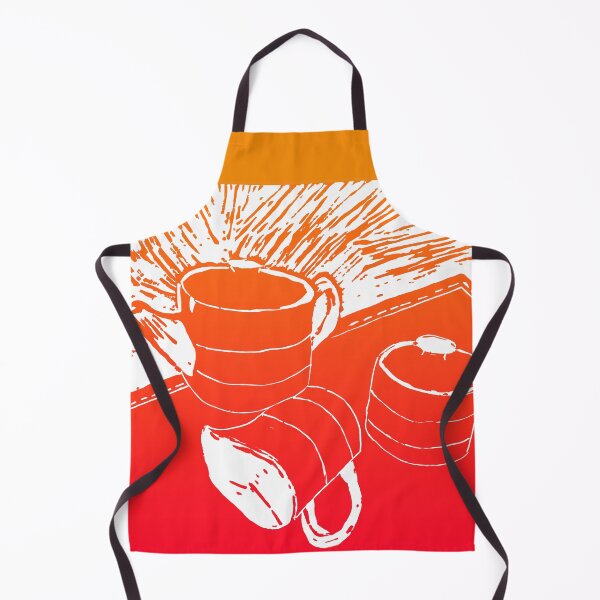 Artikelvorschau, Denna Fryer Australia 'Sunset Teaset' Linolschnitt entworfen und verkauft von WaterProject.