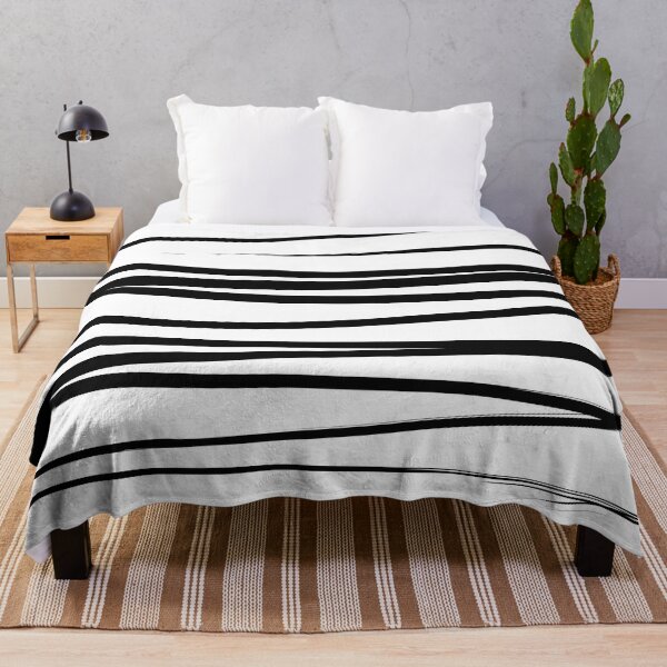 Item preview, Modern Black & White Lines Abstract Art designed and sold by idovedesign.