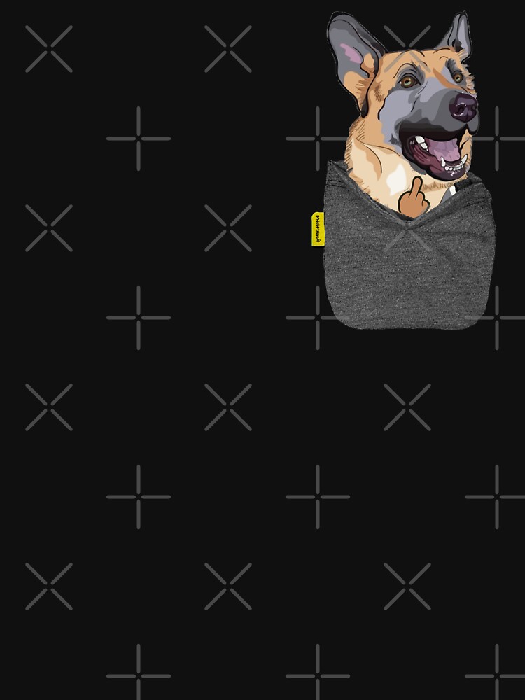 German Shepherd FU Pocket by darklordpug