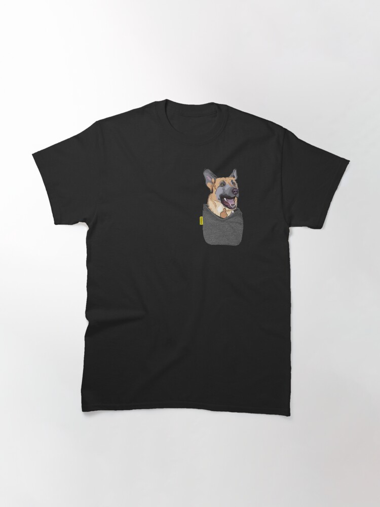 Alternate view of German Shepherd FU Pocket Classic T-Shirt
