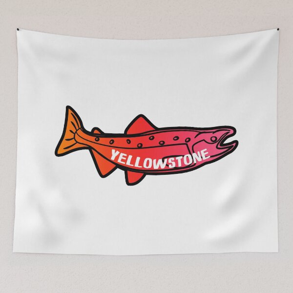 Item preview, Yellowstone national park trout fishing Wyoming rainbow brown cutthroat designed and sold by Travel Time.