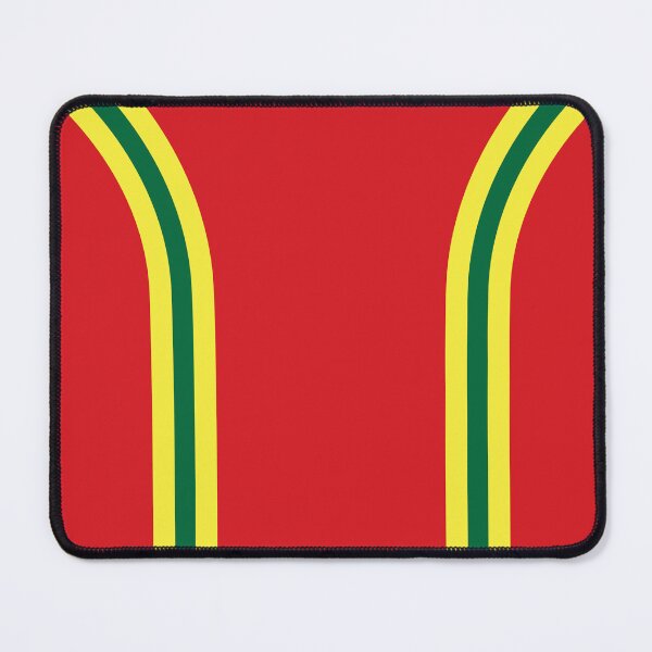 Aperçu de l'œuvre Pays de Galles Football 1976 Retro Rouge Jaune Vert créée et vendue par Sporting Colour.