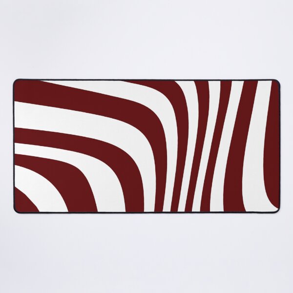Item preview, Burgundy red and white wavy lines geometric pattern designed and sold by by-jwp.
