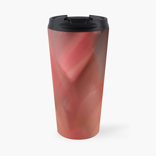 Fleur Blur-Abstract Red Leaves Photo Travel Mug