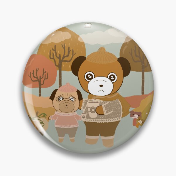 Item preview, Sweater Weather Bear and Pug designed and sold by Toba  Goodbear.
