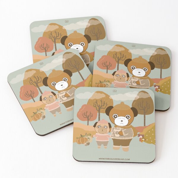 Item preview, Sweater Weather Bear and Pug designed and sold by Toba  Goodbear.
