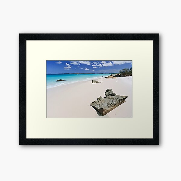 Betty's Beach Framed Art Print