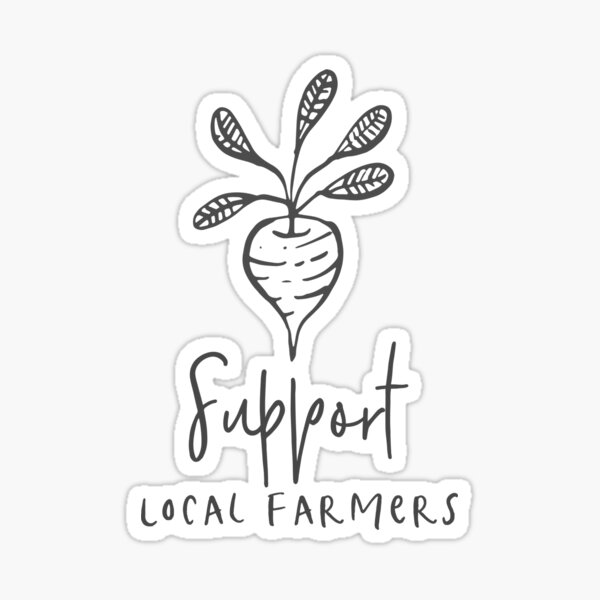 Item preview, Support Local Farmers designed and sold by truth-be-told.