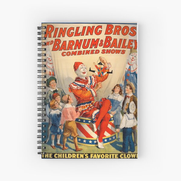 Circus Poster - Ringling Bros Barnum and Bailey Spiral Notebook