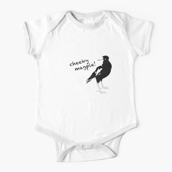 cheeky magpie! Short Sleeve Baby One-Piece