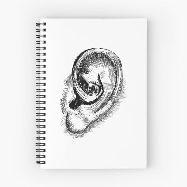 Item preview, Ear sketch art T-Shirt designed and sold by KARTICK DUTTA.