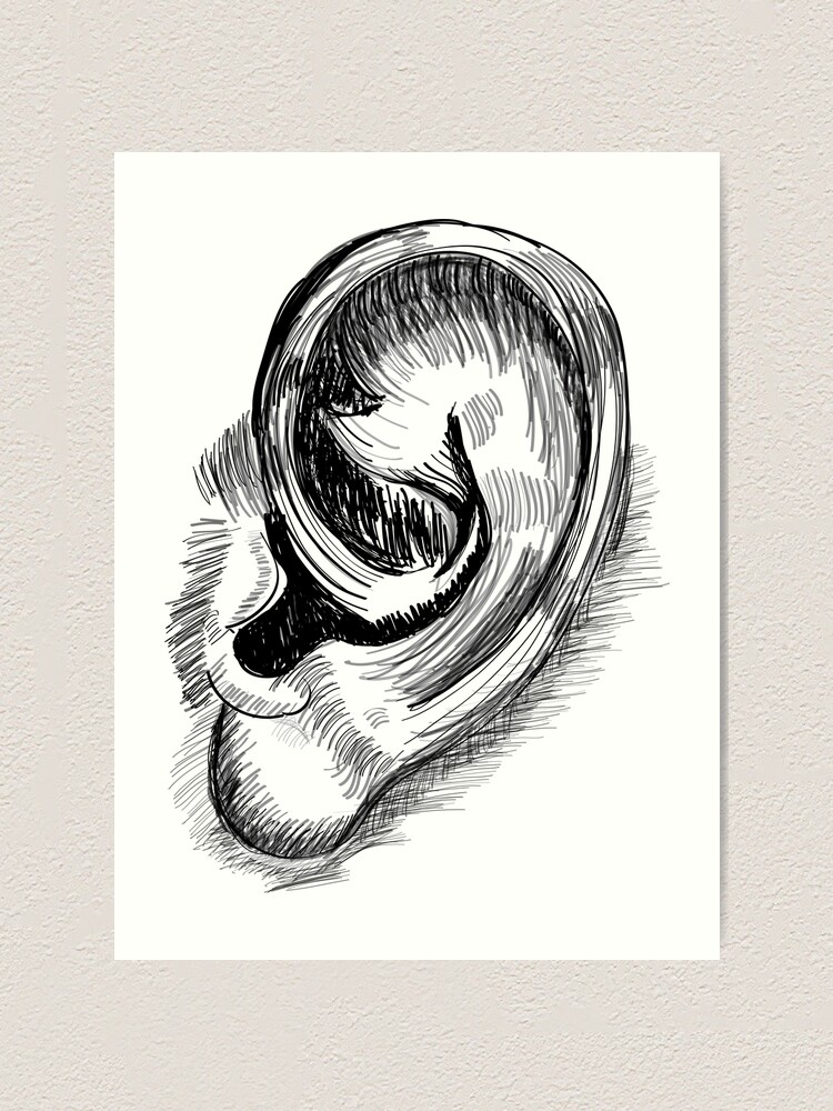 human ear vector sketch 7307649 Vector Art at Vecteezy