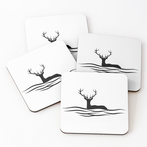 Item preview, Deer in the water designed and sold by shellnot.