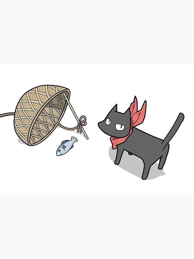 animal cat fish nichijou sakamoto (nichijou)   -   Anime Wallpapers