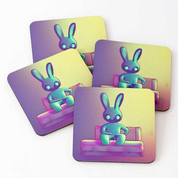 Item preview, Cyberpunk Bunny Sitting on a Couch designed and sold by Jaraz.