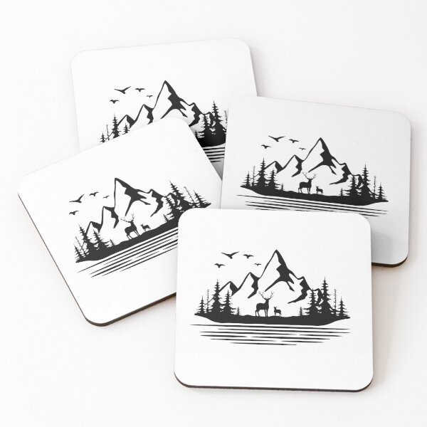 Item preview, Mountain and Deer  designed and sold by shellnot.
