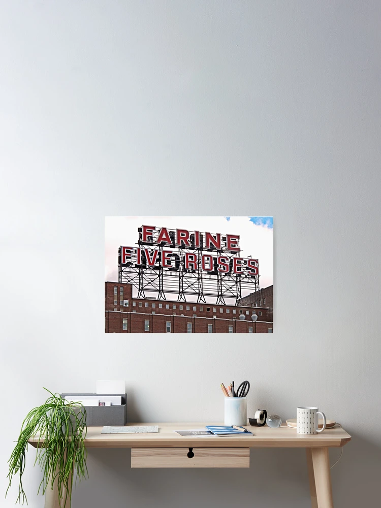 Thumbnail 2 of 3, Poster, Five Roses Sign designed and sold by Ethna Gillespie.