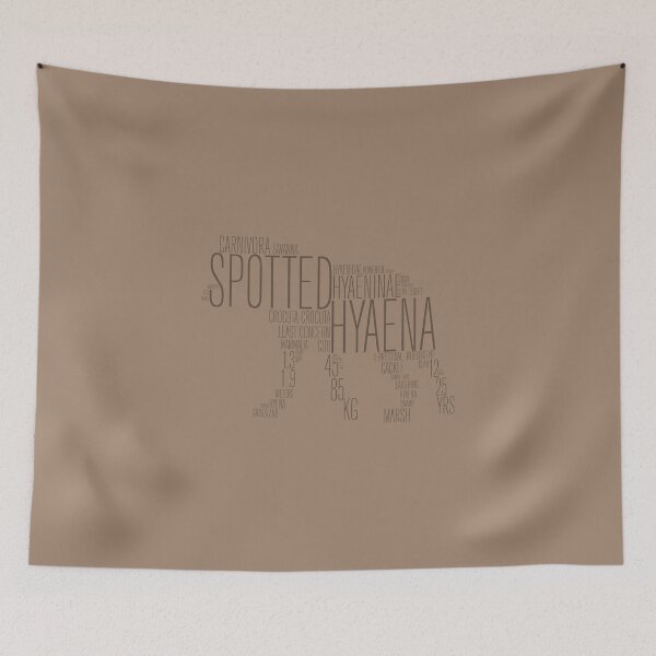 Item preview, Word Cloud Wildlife: Crocuta (Spotted Hyaena) designed and sold by NoelleMBrooks.