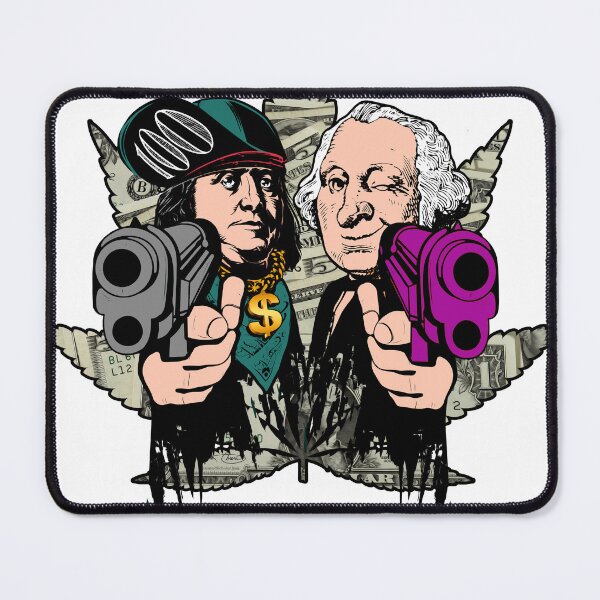 Item preview, Dollar Weed Gangsters USA hundred dollar bill designed and sold by DabGraphic.