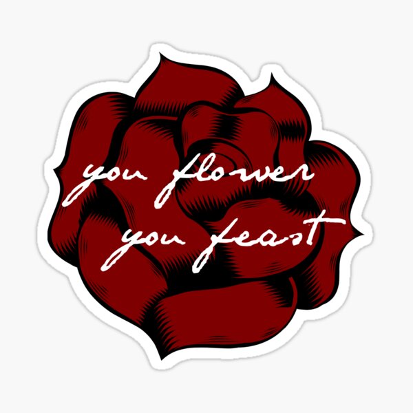 "you flower you feast harry styles rose" Sticker by allysdesigns