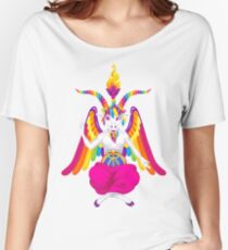1997 Neon Rainbow Baphomet Women's Relaxed Fit T-Shirt