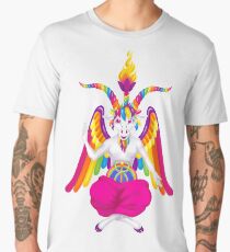 1997 Neon Rainbow Baphomet Men's Premium T-Shirt