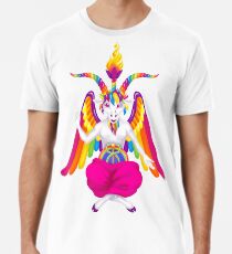 Camiseta premium para hombre 1997 Neon Rainbow Baphomet