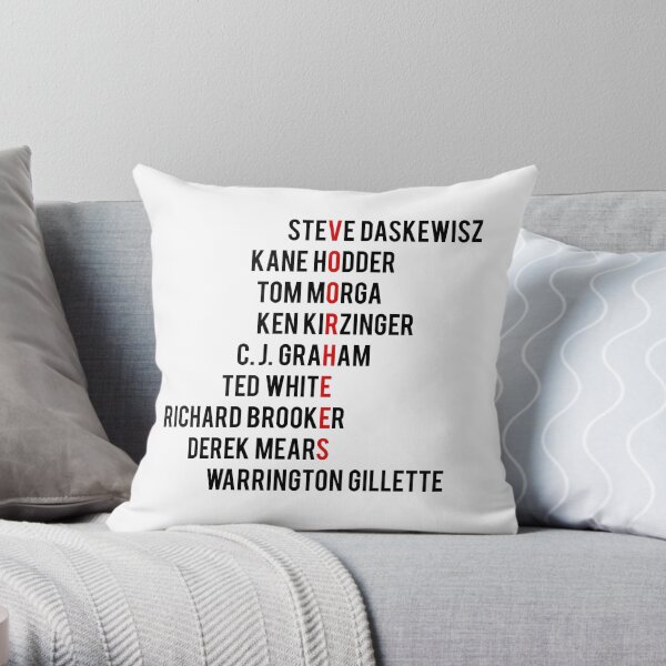 Jason Voorhees acrostic Throw Pillow