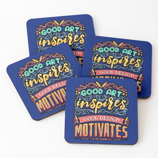 Item preview, Good Art inspires good Design motivates designed and sold by Puppy Paws.