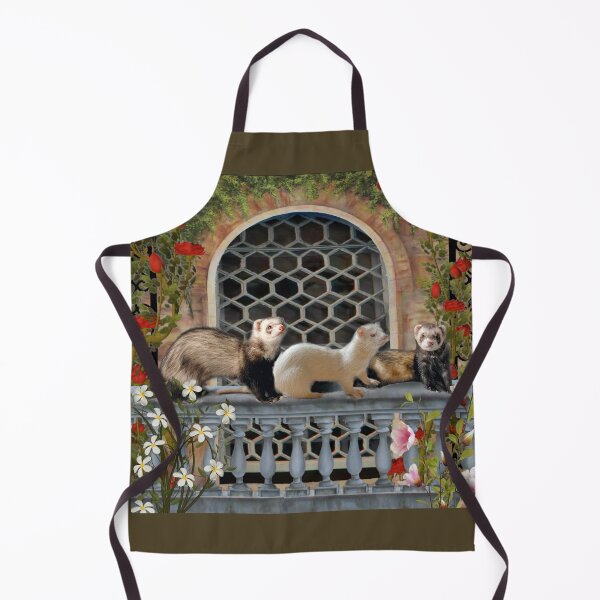 Item preview, Cute Ferrets on Balcony in Summer designed and sold by BarbaraGlebska.