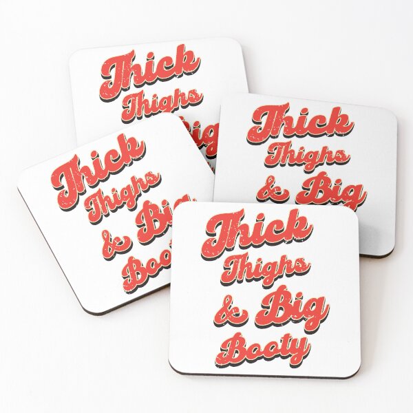 Item preview, Thick Thighs Big Booty - Vintage Typography designed and sold by Whimsical  Thinker.
