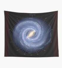 MILKY WAY : Galaxy Map Wall Tapestry