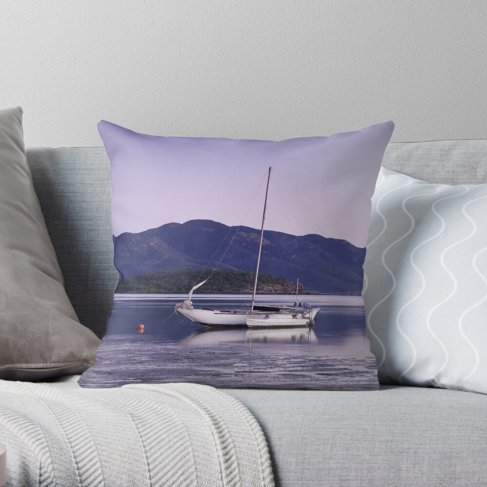 Dingo Beach Dawn Throw Pillow