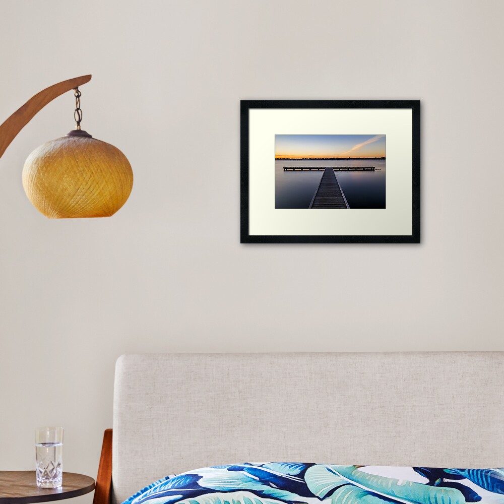 Lake Wendouree Jetty Framed Art Print