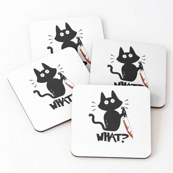 Item preview, Cat What Murderous Black Cat With Knife designed and sold by damithez.