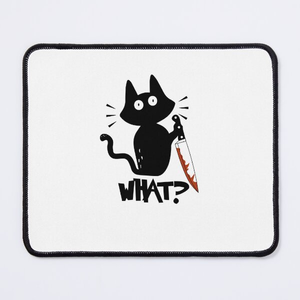 Item preview, Cat What Murderous Black Cat With Knife designed and sold by damithez.