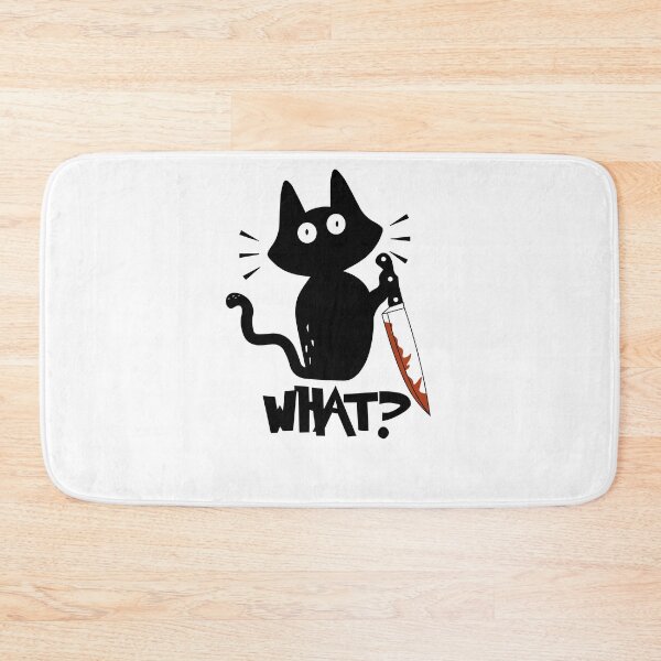 Item preview, Cat What Murderous Black Cat With Knife designed and sold by damithez.