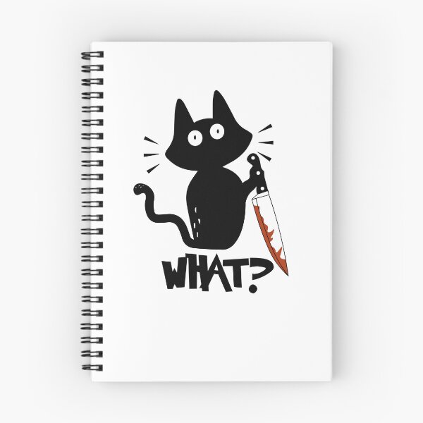 Item preview, Cat What Murderous Black Cat With Knife designed and sold by damithez.