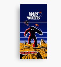 Space Invader Cabinet Art Canvas Print