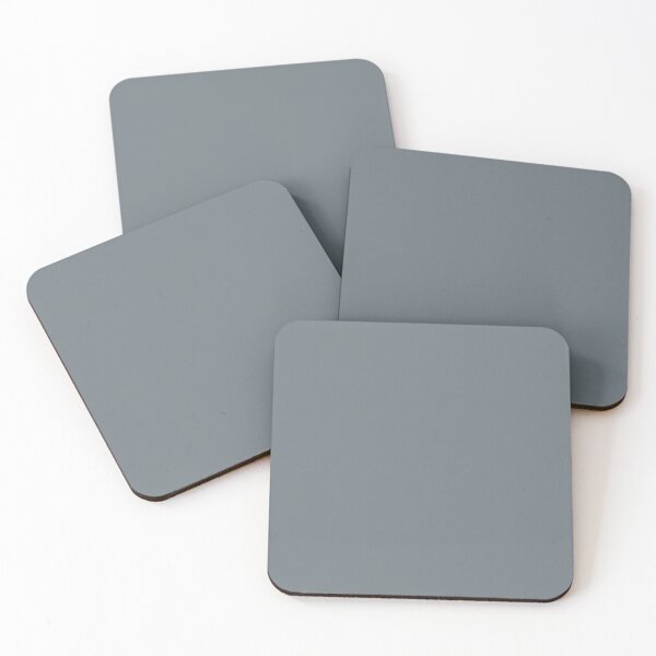 Item preview, Plain Solid Color Medium Grey Chic Cool Gray Teal Gray Teal Grey  designed and sold by mimihuang creations.