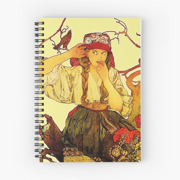 Item preview, HD. Alphonse Mucha - Music: Moravian Teachers Choir. Beige background version by Mindthecherry designed and sold by MINDTHECHERRY.