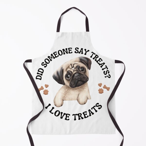 Item preview, Pug who loves treats designed and sold by FlippinTurtles.