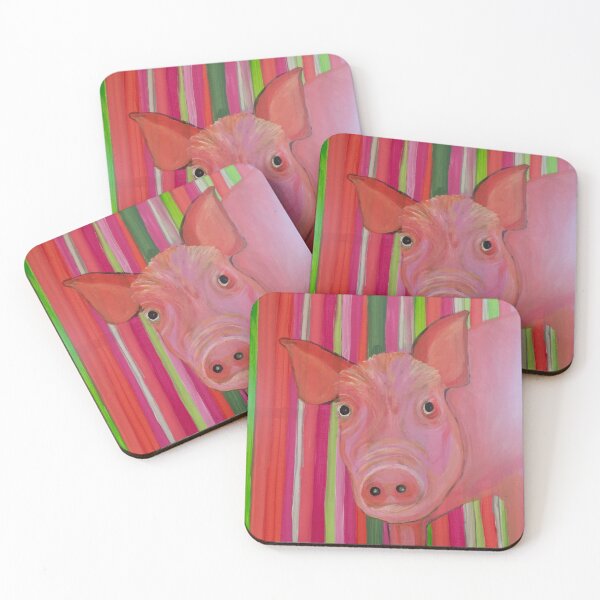 Item preview, Cute big colorful pig designed and sold by susannvoelske.